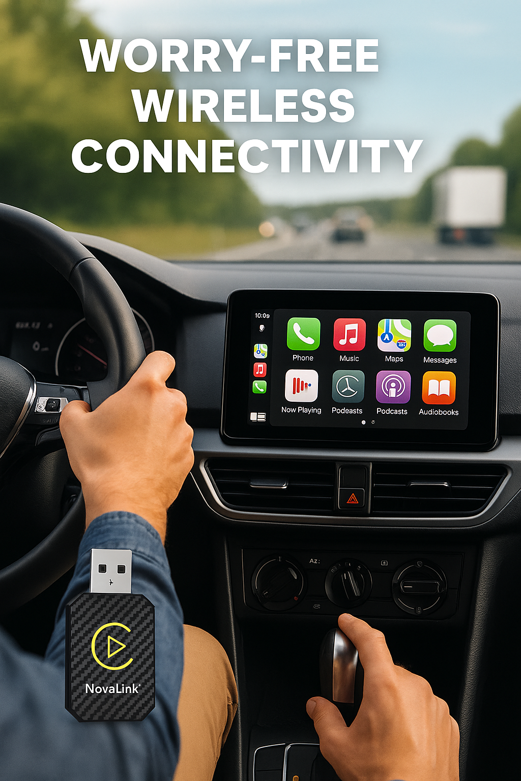 NovaLink™ Wireless CarPlay & Android Auto Adapter